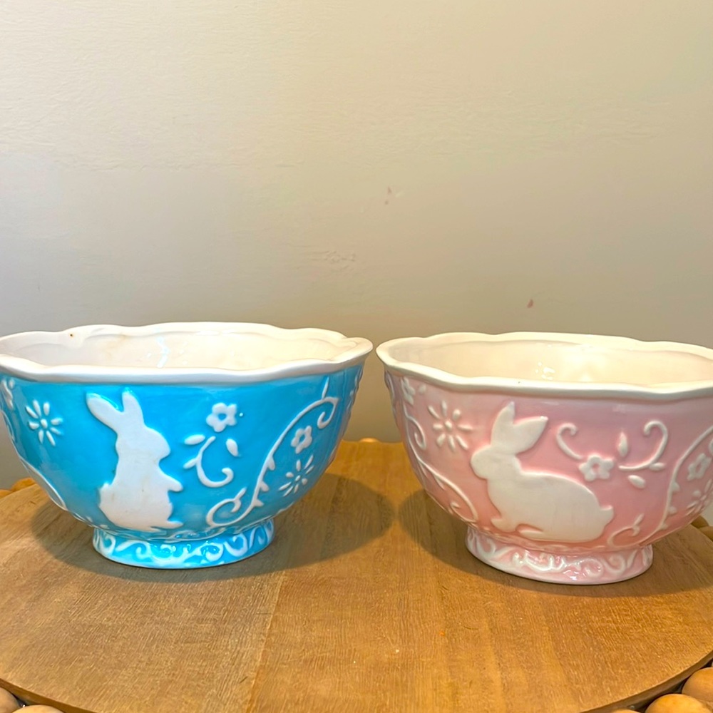 Set of 2 Pastel Easter Bowls